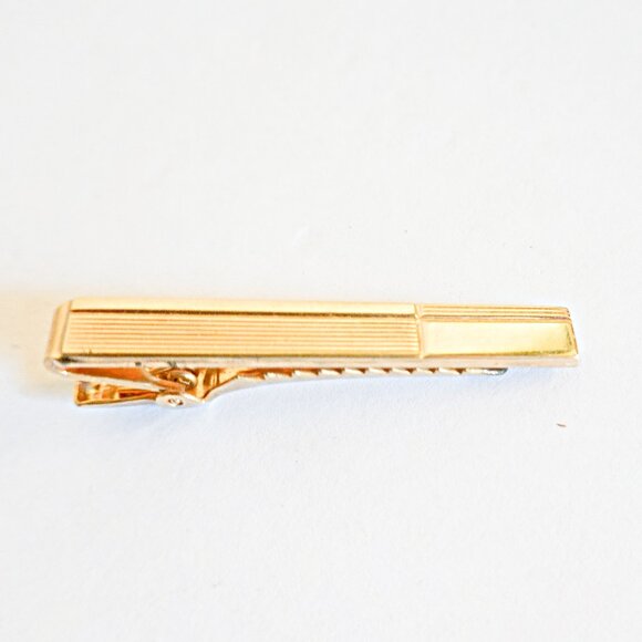 Vintage tie clip bar gold tone by Anson - Picture 1 of 2